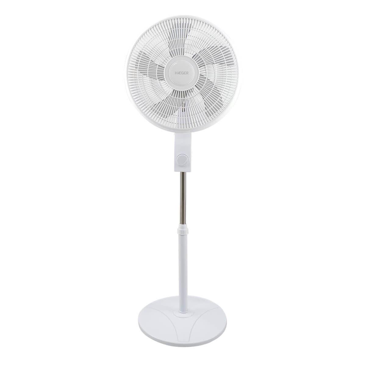Ventilador de Pie Haeger SF-16W.015A Blanco 45 W