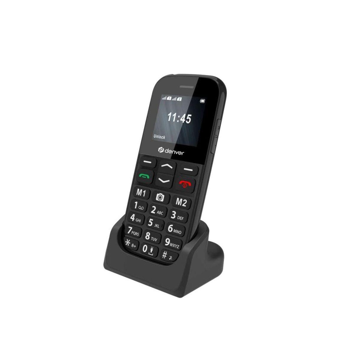 Teléfono Móvil para Mayores Denver Electronics BAS-18800L Negro 1,77"