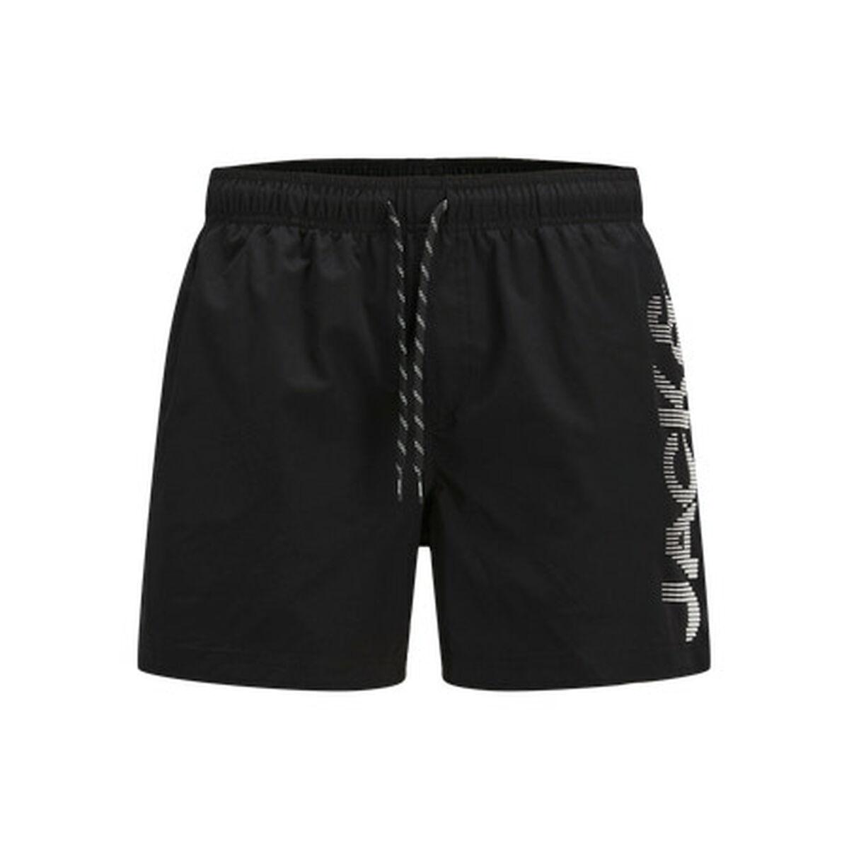 Bañador Hombre Jack & Jones JPSTMAUI JJSWIM SPLICE LOGO AKM Negro