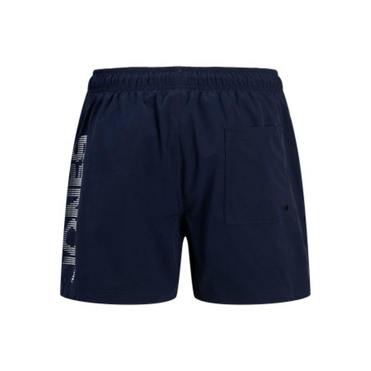 Bañador Hombre Jack & Jones JPSTMAUI JJSWIM SPLICE LOGO AKM Azul marino