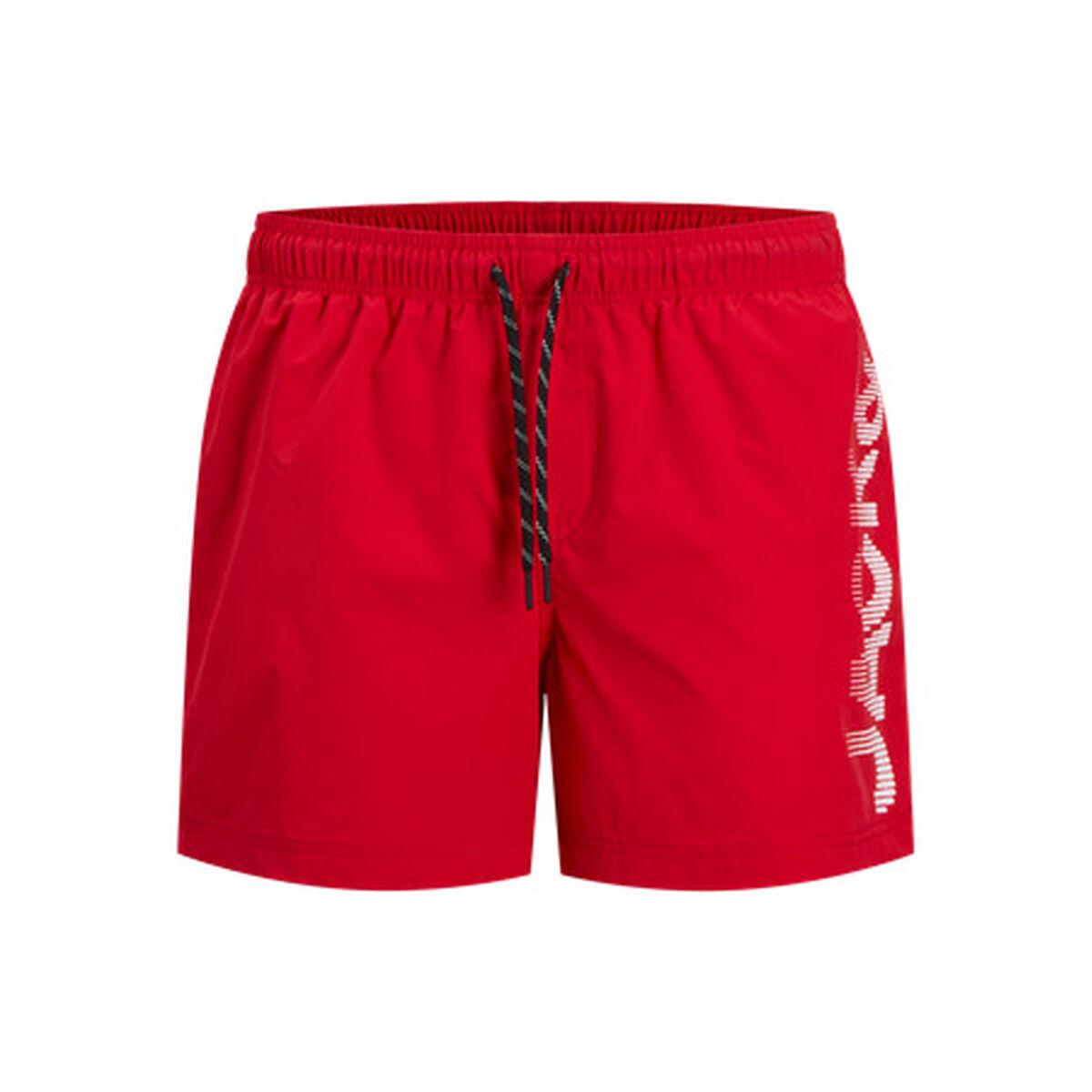 Bañador Hombre Jack & Jones JPSTMAUI JJSWIM SPLICE LOGO AKM Rojo