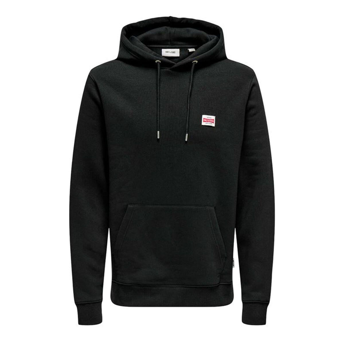 Sudadera con Capucha Hombre Only & Sons Onsdawson Reg Hoodie Vd Negro