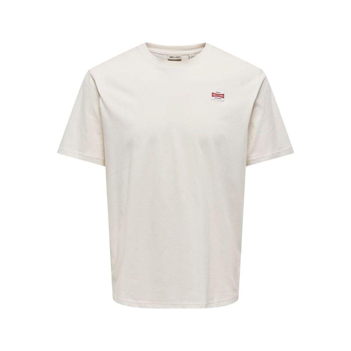 Camiseta de Manga Corta Hombre Only & Sons Onsdawson Reg Blanco
