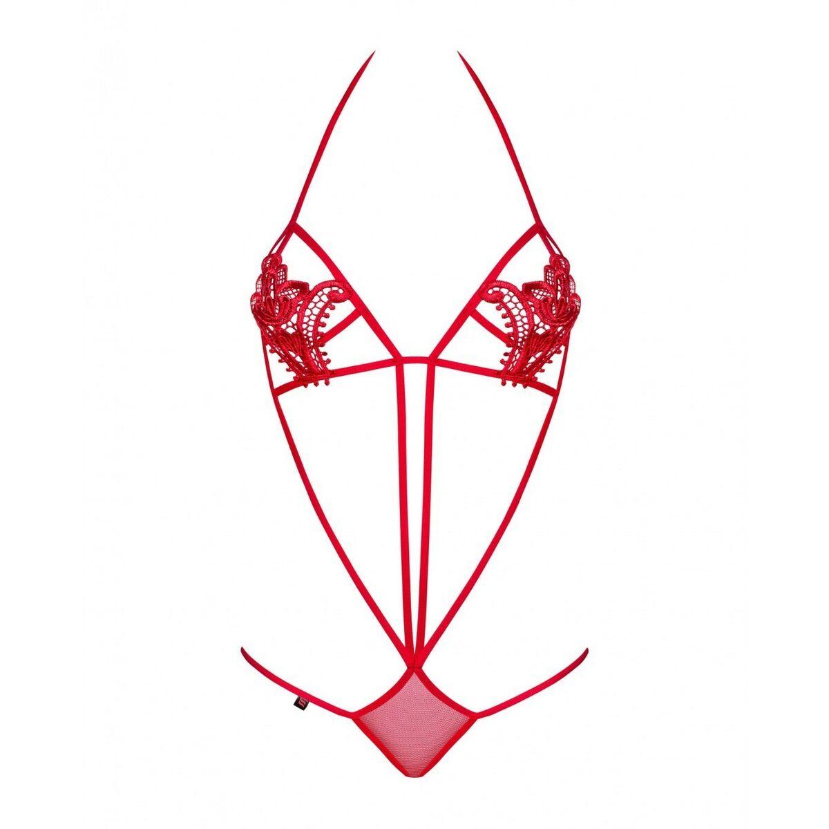 Conjunto de Lencería Obsessive OBS-8553565-OLD Azul Rojo S/M