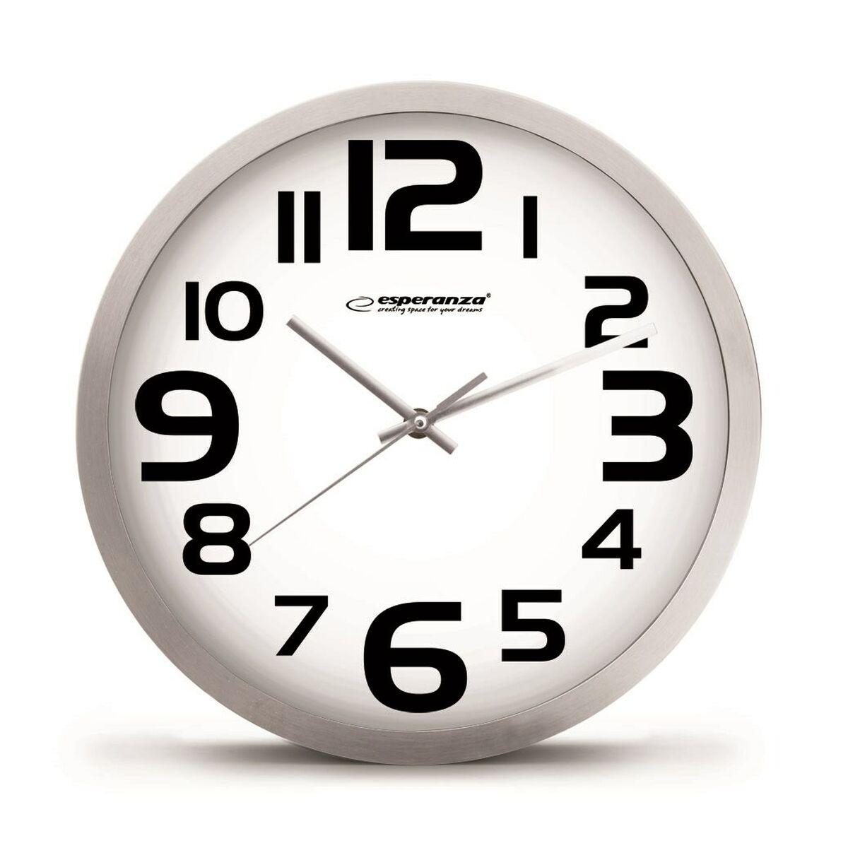 Reloj de Pared Esperanza EHC013W Blanco Negro 250 mm Cuarzo