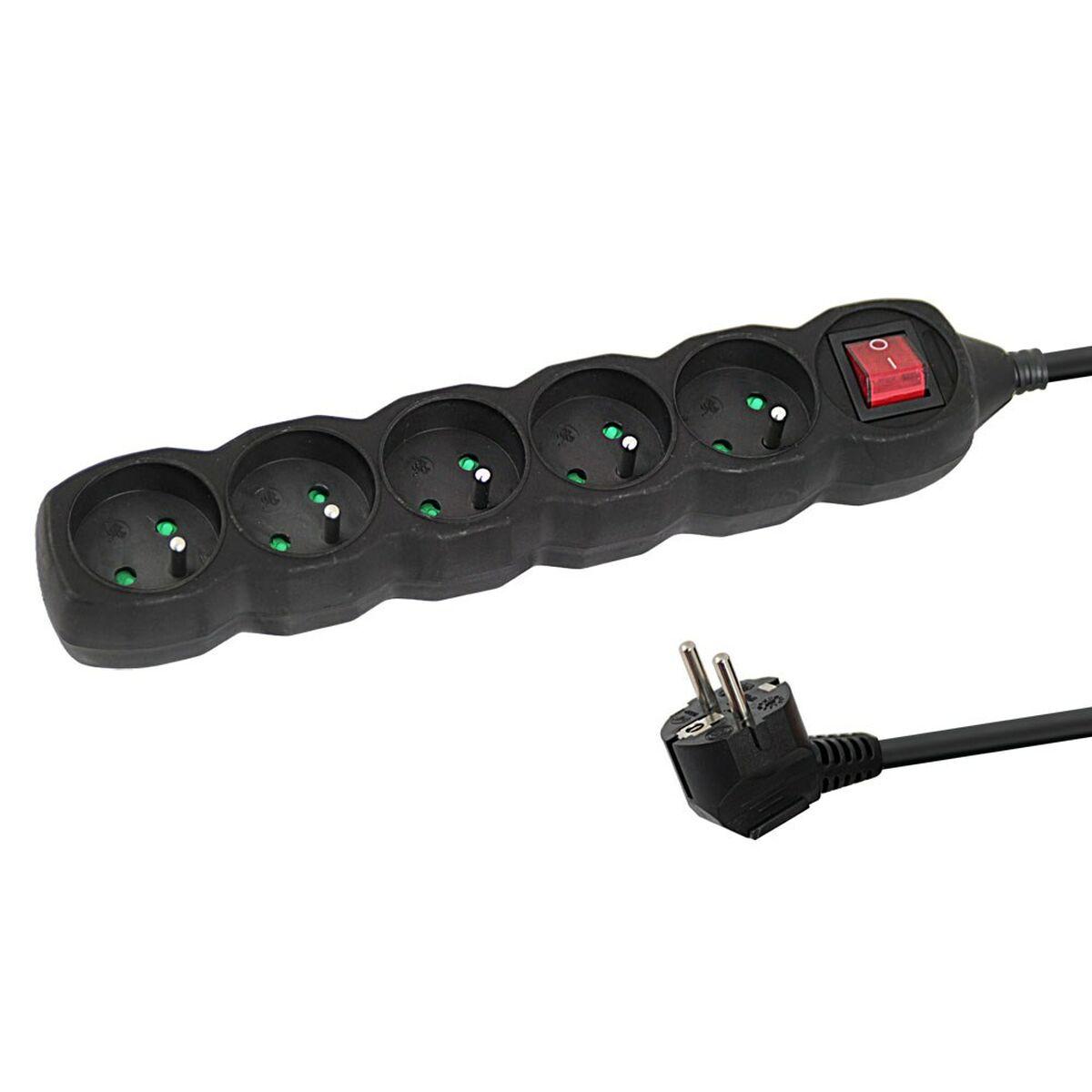 Regleta Enchufes 5 Tomas con Interruptor Esperanza ELK216K 3680 W (5 m)