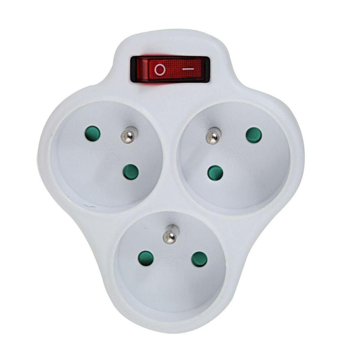 Ladrón de enchufe Esperanza ELK304W 3 Enchufes