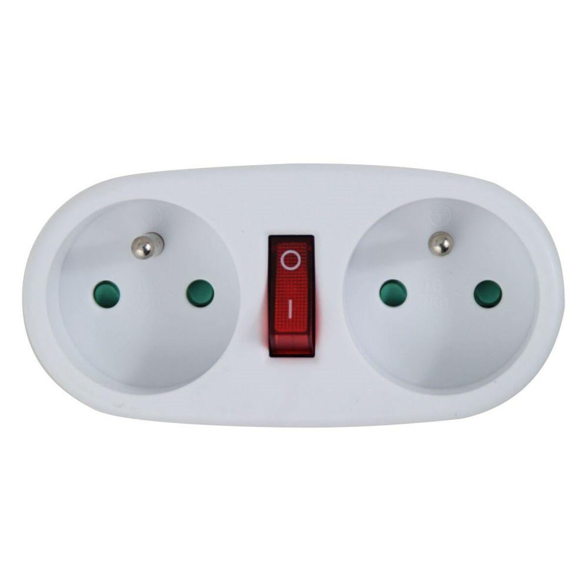 Ladrón de enchufe Esperanza ELK306W 2 Enchufes