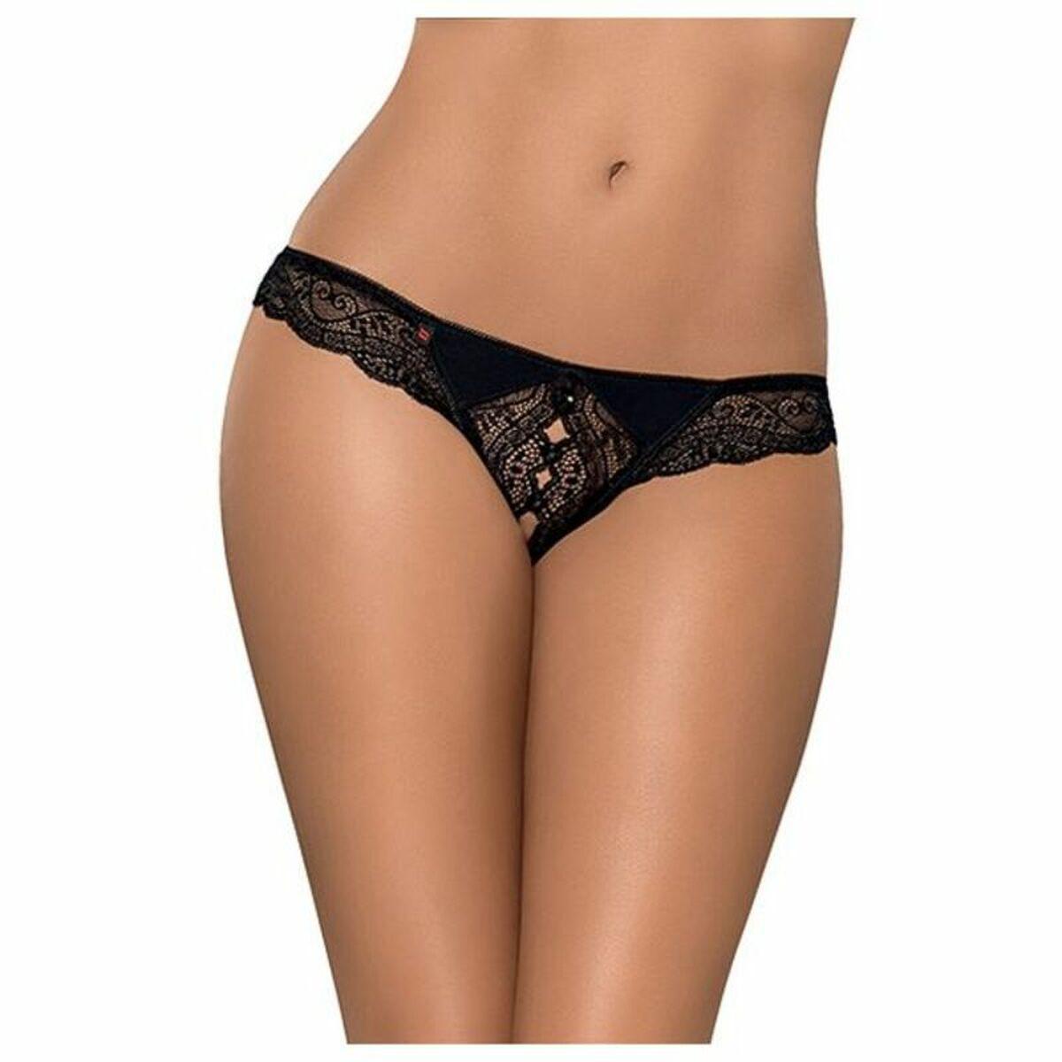 Tanga con Encaje Obsessive Miamor Negro S/M
