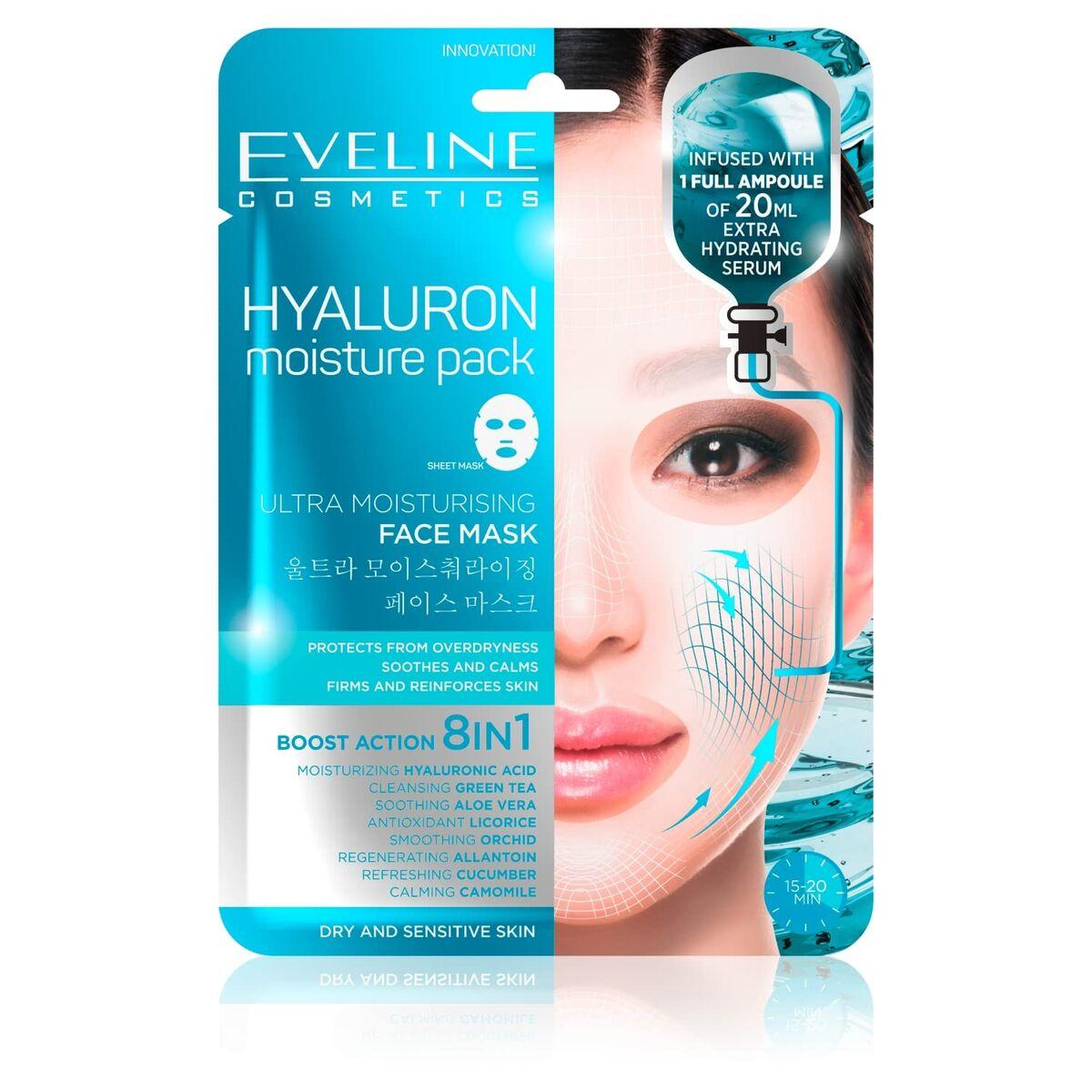 Mascarilla Facial Eveline Hyaluron Moisture Pack 20 ml