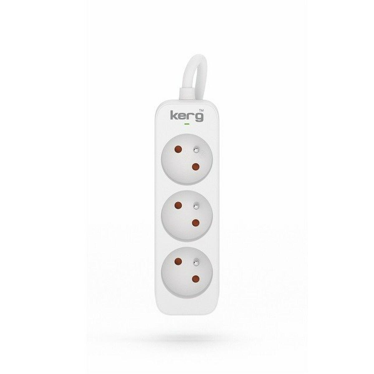 Regleta Enchufes 3 Tomas sin Interruptor HSK Data M02383 (1,5 m)