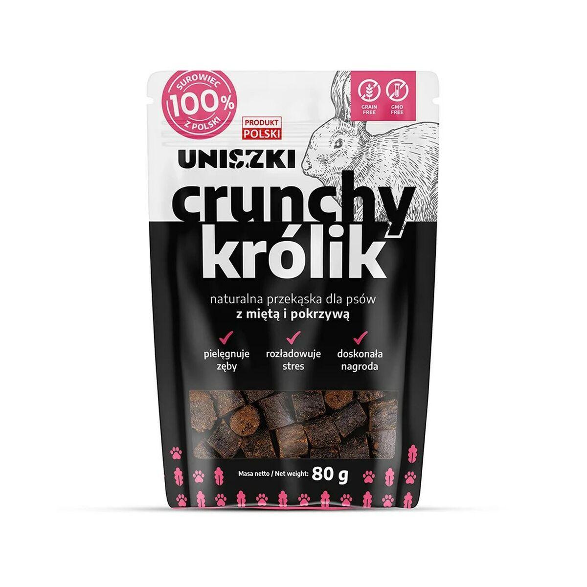 Snack para Perros Uniszki Crunchy Conejo con Menta y Ortiga Conejo 80 g