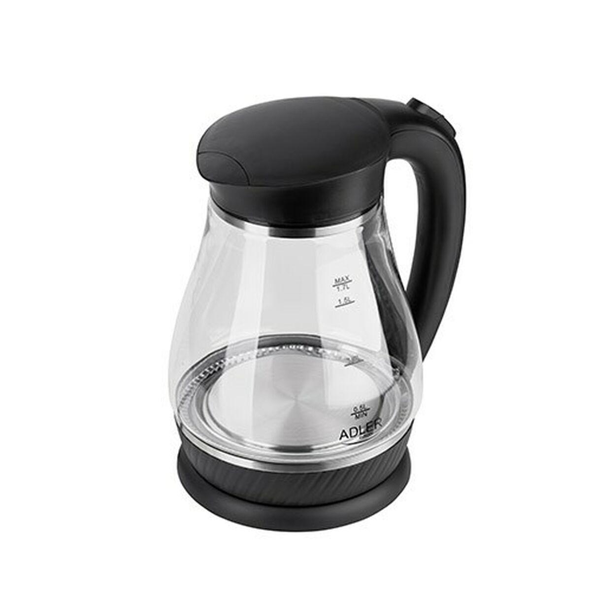 Hervidor Adler AD 1274 2200 W 1,7 L Negro Acero Inoxidable