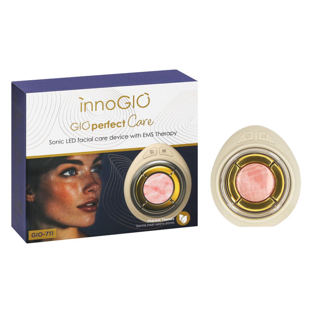 Limpiador Facial Ultrasónico 4 en 1 Innogio 711 SONICO LED TERAPIA Dorado