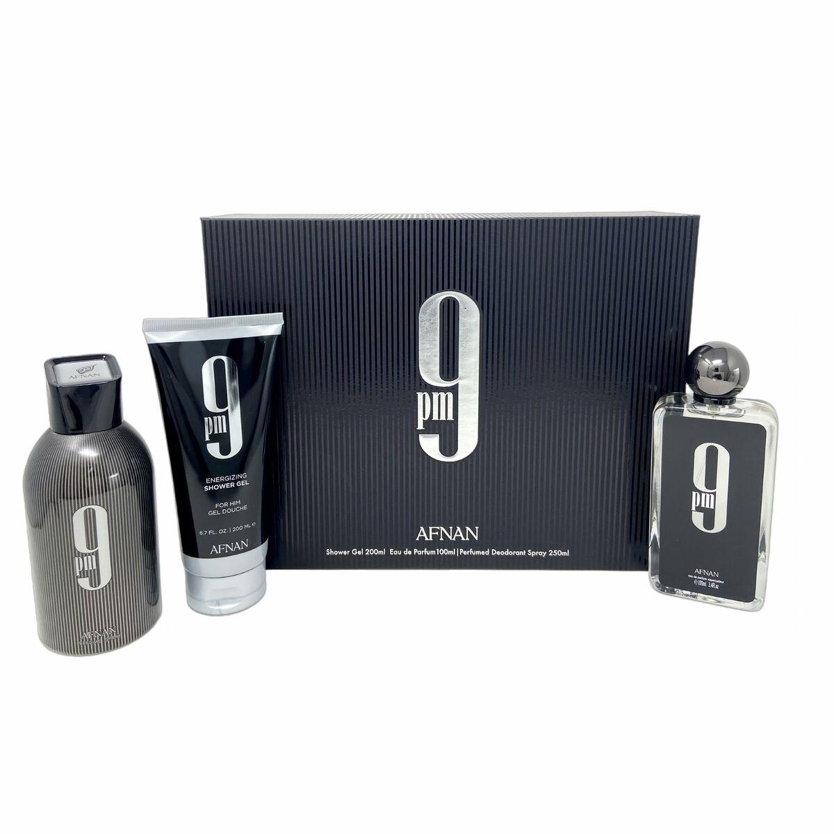 Set de Perfume Hombre Afnan 9 pm EDP 3 Piezas
