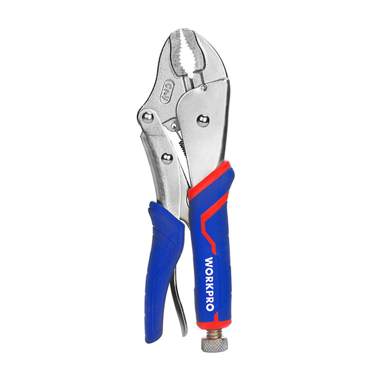Alicates de presión Workpro pro cr-m Resistente Ajustable Regulable Mango bimaterial 250 mm