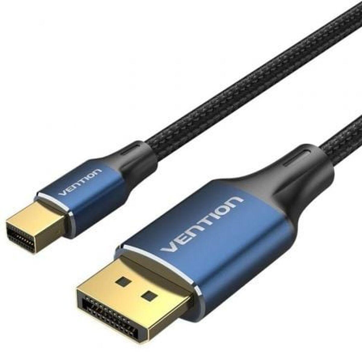 Cable DisplayPort Mini a DisplayPort Vention HCFLG Azul Negro 2 m
