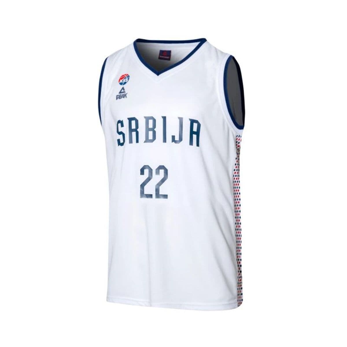 Camiseta de baloncesto Peak Srbija 22 Blanco