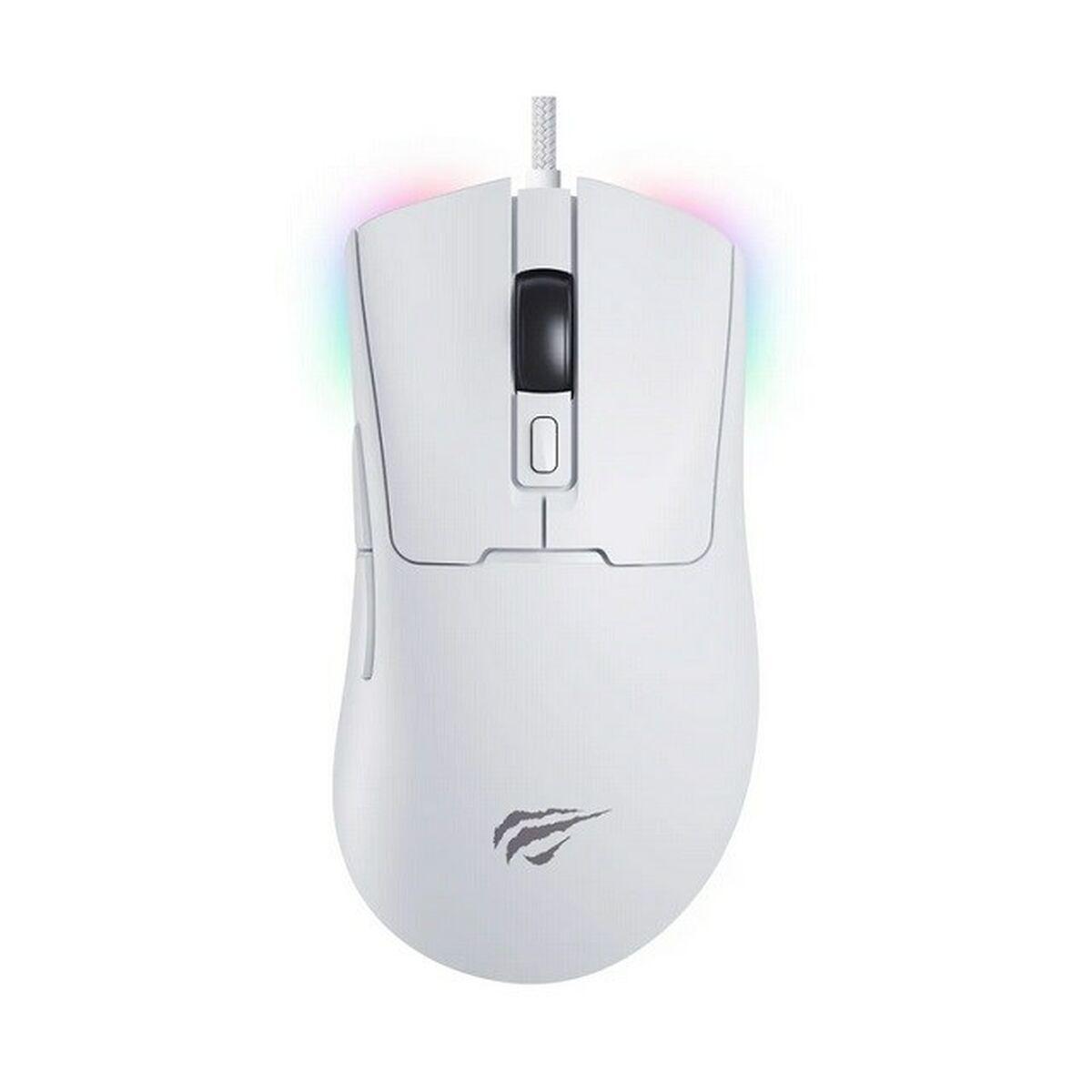 Ratón Havit MS966 Blanco Estampado 12000 dpi