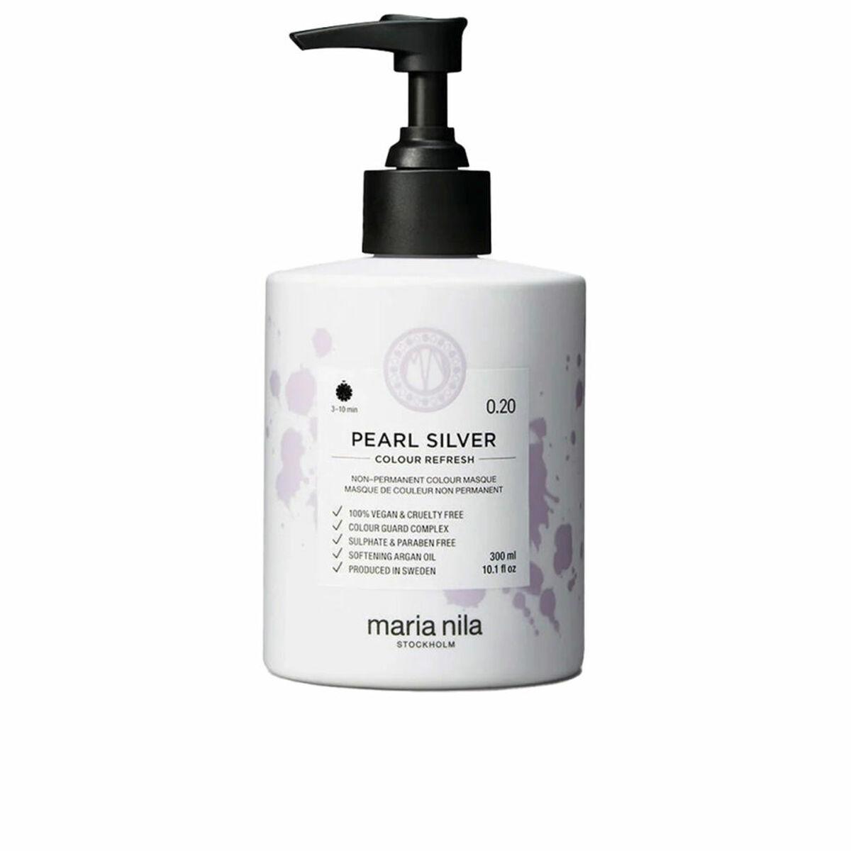Mascarilla de coloración semipermanente Maria Nila COLOUR REFRESH Nº 0.20-Pearl Silver 300 ml