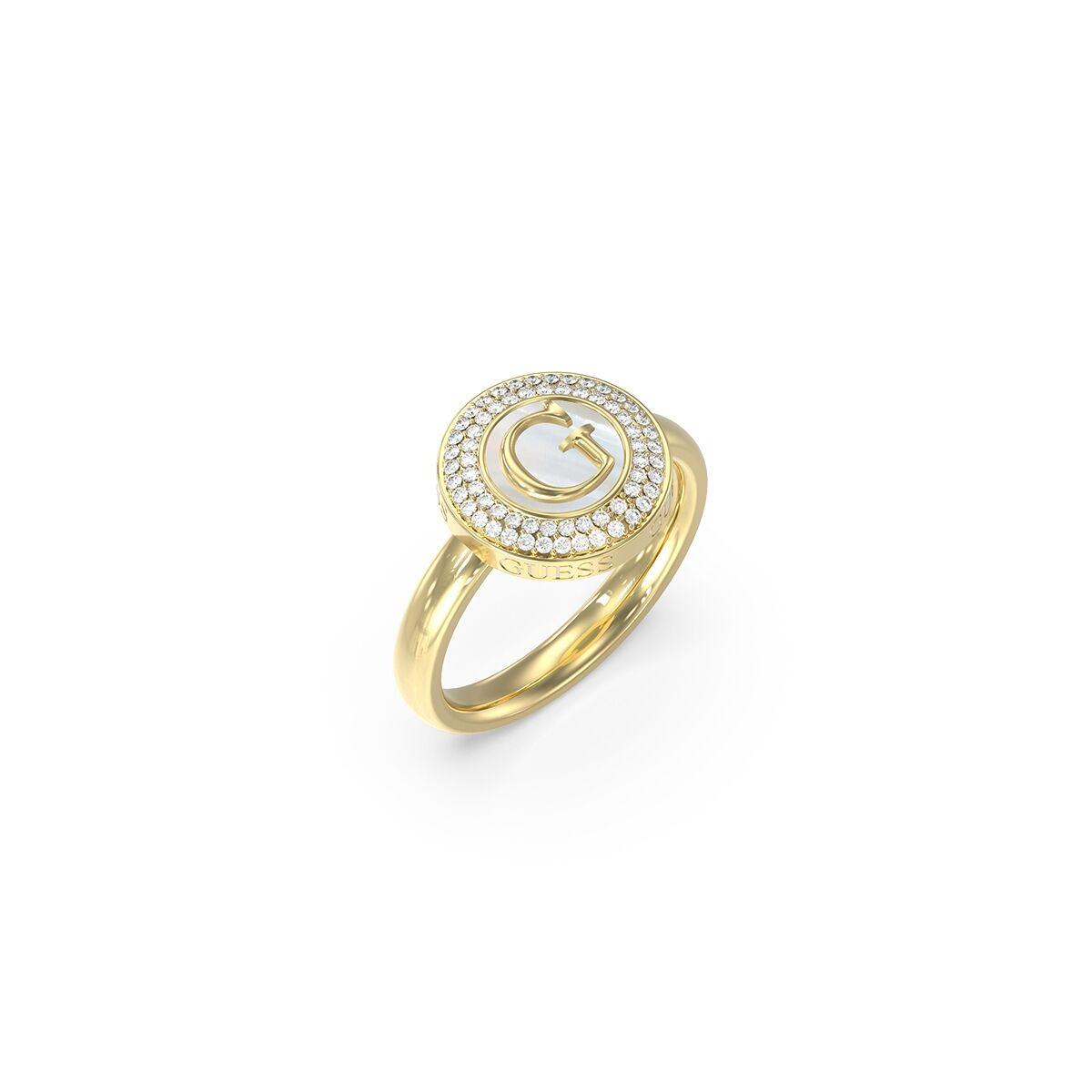 Anillo Mujer Guess JUBR06206JWYG58 Dorado 18