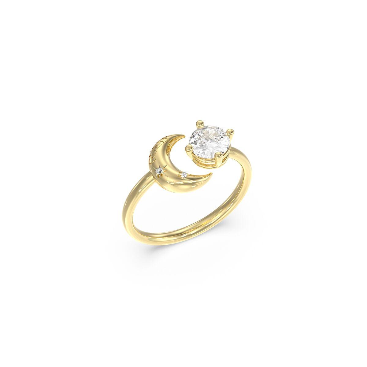 Anillo Mujer Guess JUBR06237JWYG58 Dorado 18