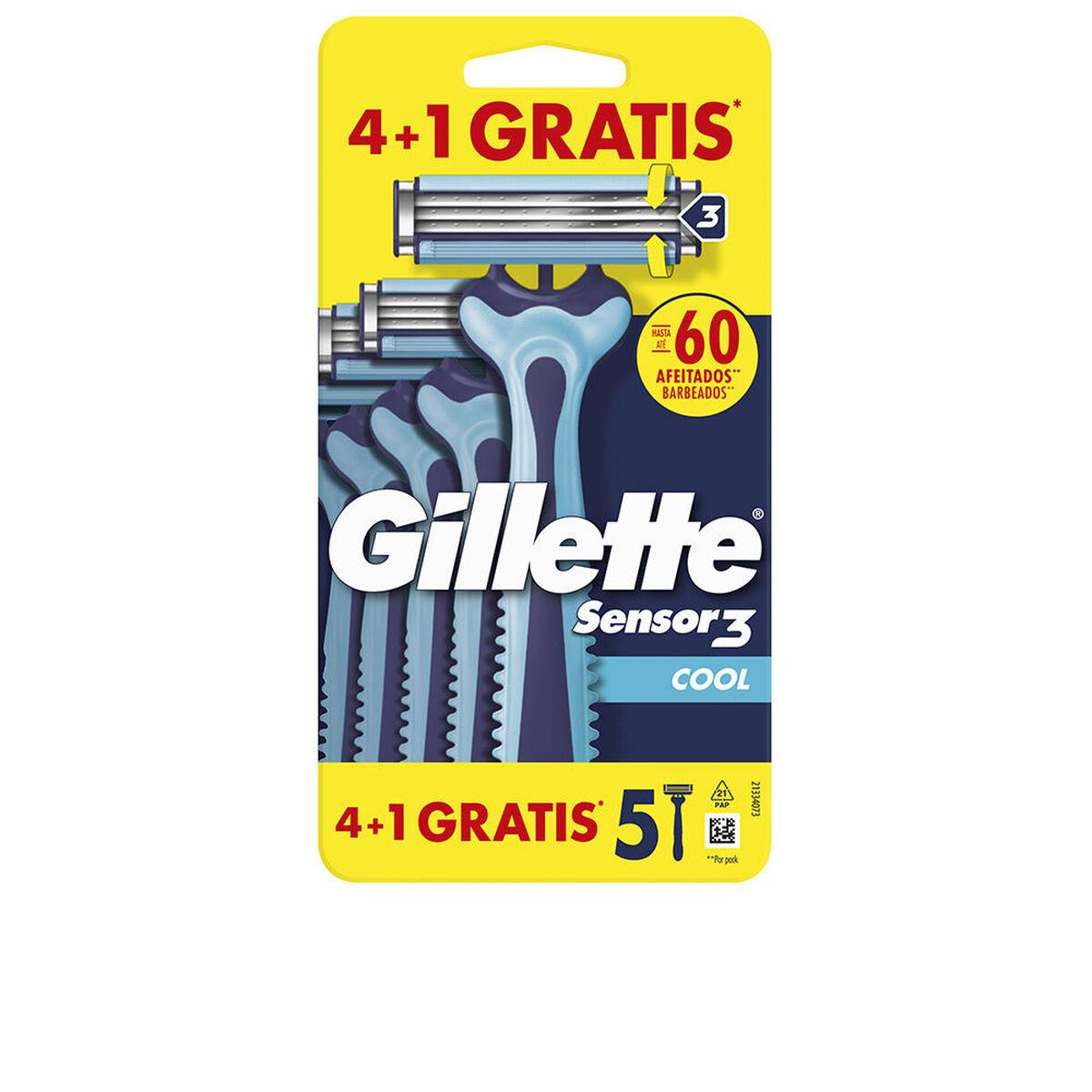 Cuchillas de afeitar Gillette SENSOR3 COOL (4 Unidades)