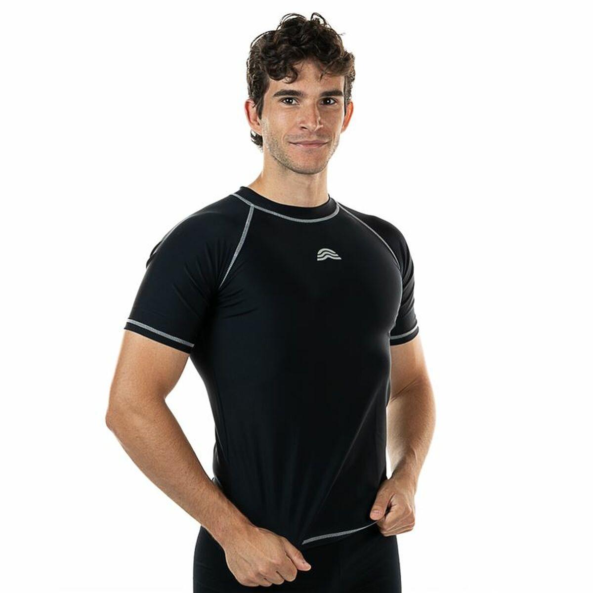 Camiseta de Manga Corta Hombre Aquarapid UV Negro