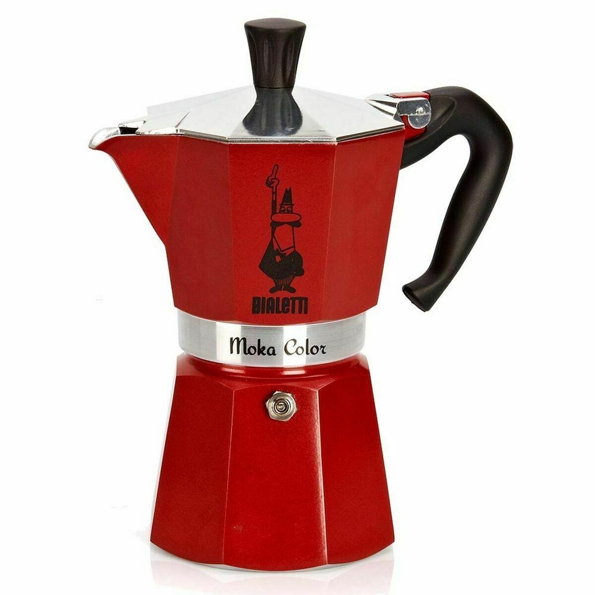 Cafetera Italiana Bialetti 0004943/NP Rojo 6 Tazas