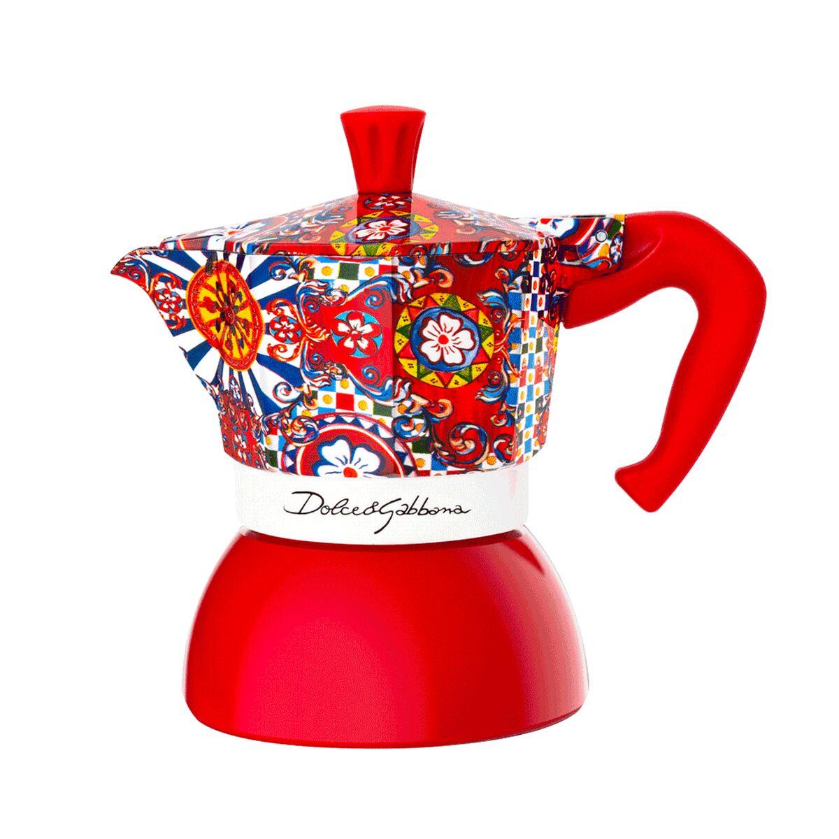 Cafetera Italiana Bialetti 0005337 Rojo Aluminio 2 Tazas