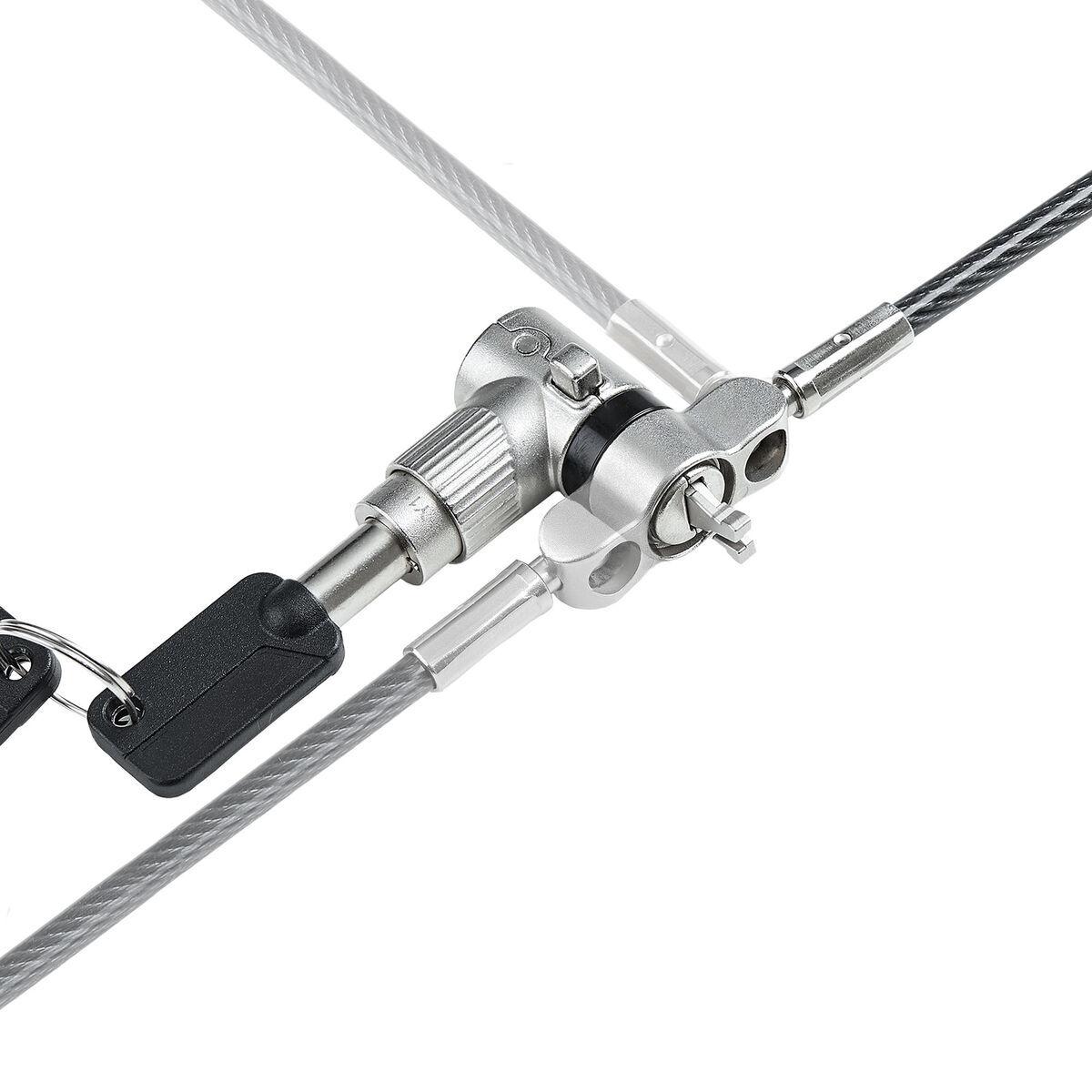 Cable USB Startech UNIVK-LAPTOP-LOCK Negro/Gris 2 m