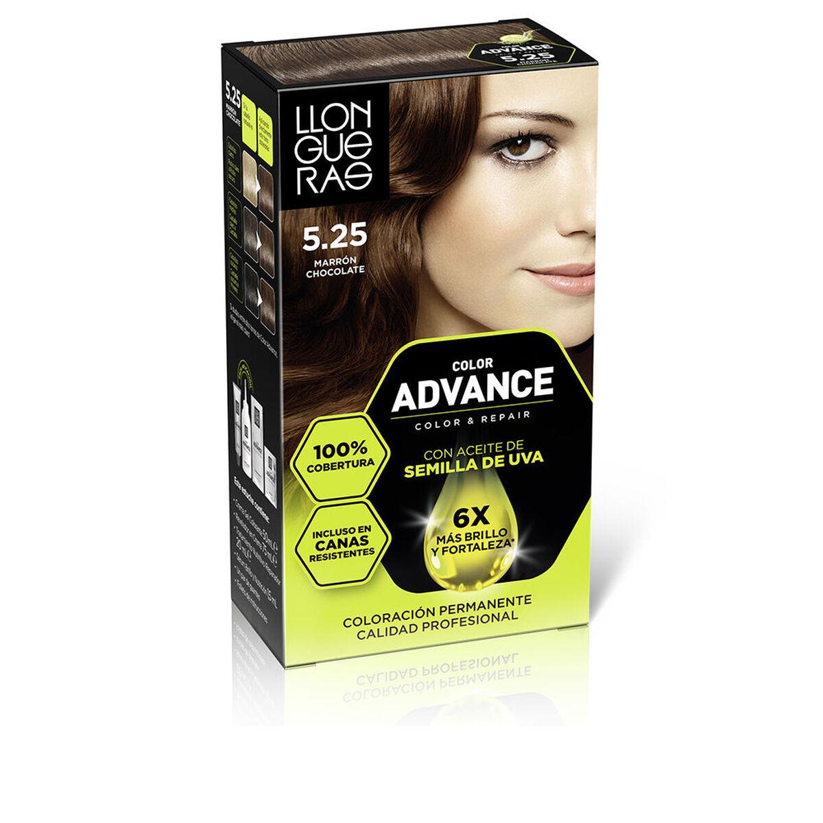 Coloración Permanente Llongueras COLOR ADVANCE Nº 5,25-Marron Chocolate