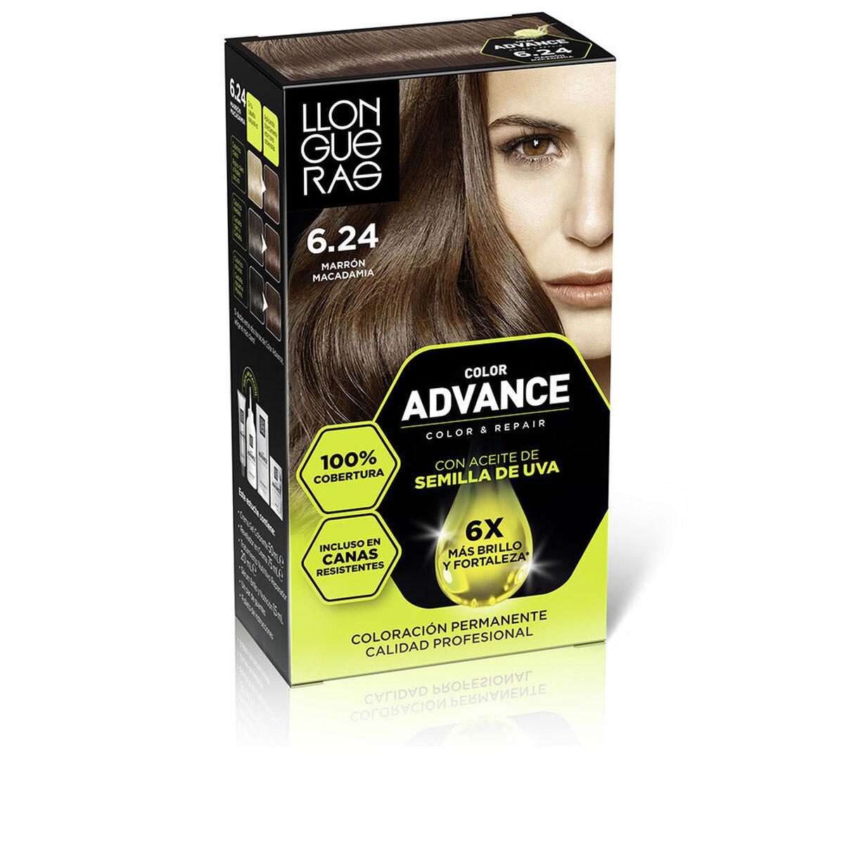 Coloración Permanente Llongueras COLOR ADVANCE Nº 6,24-Marron Macadamia