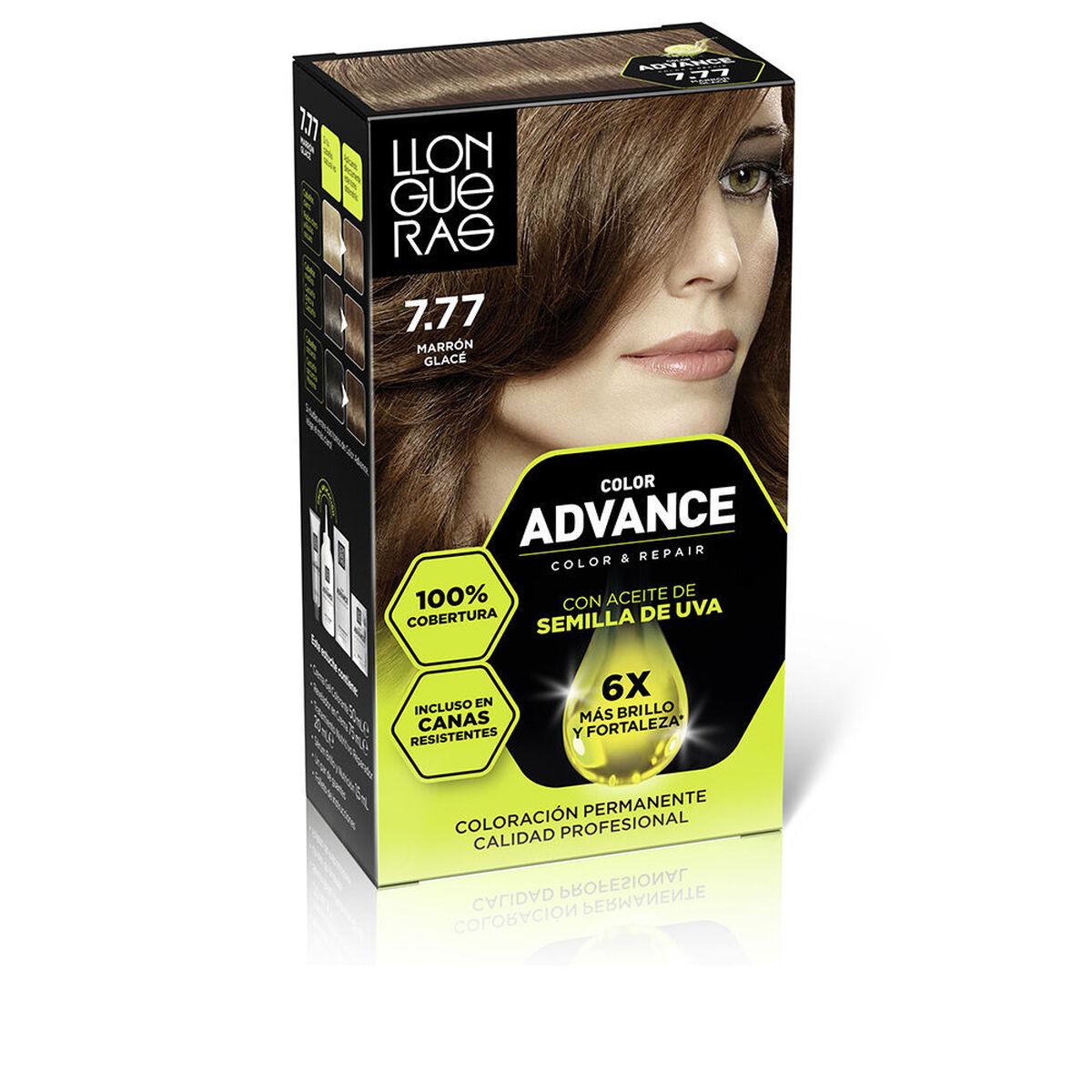 Coloración Permanente Llongueras COLOR ADVANCE Nº 7,77-Marron Glace
