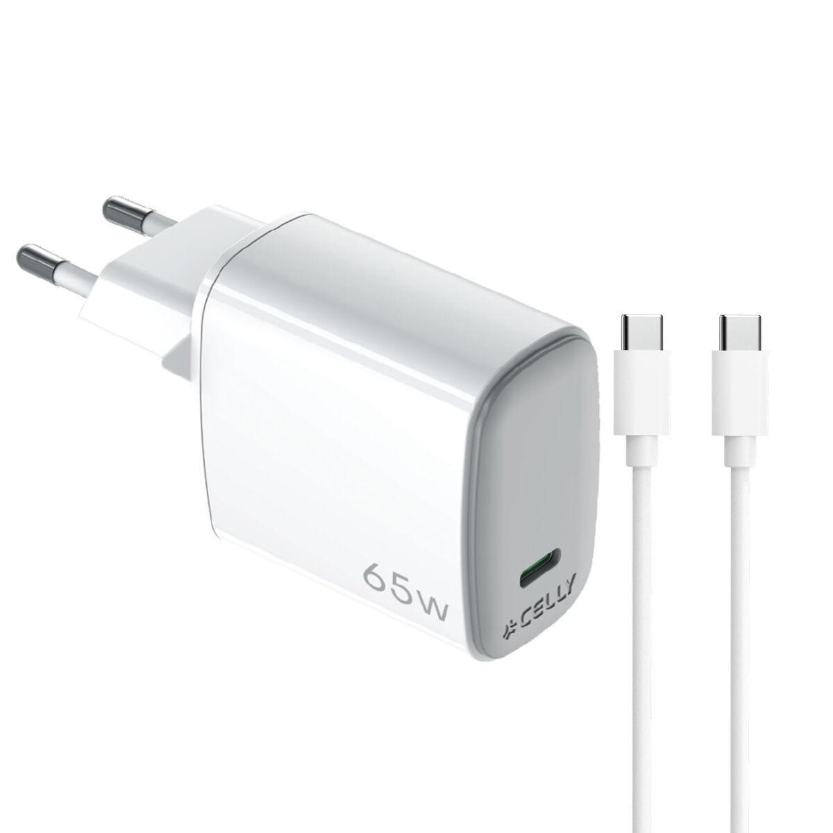 Cargador de Pared Celly UPTC1USBC65WCTC Blanco