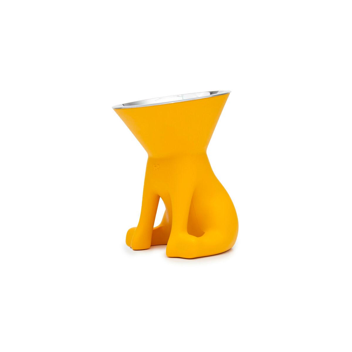 Comedero para Perro United Pets Elisabeth Yellow Acero Inoxidable Polietileno 1 L