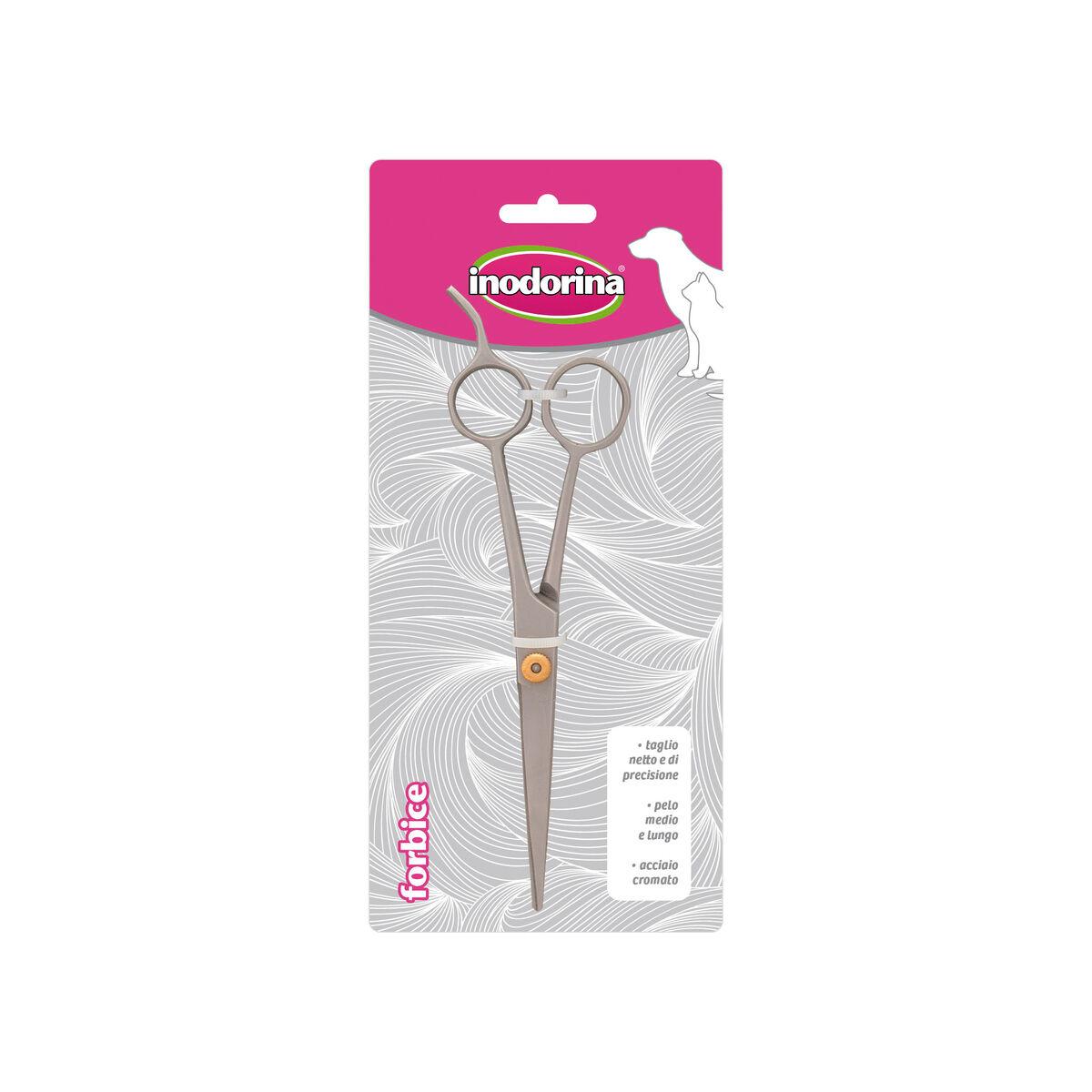 Tijeras para Mascotas Inodorina Acero 17 cm Gris