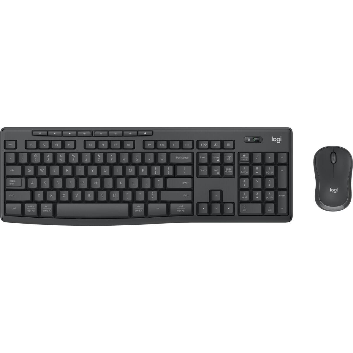Teclado y Ratón Logitech MK370 Grafito Italiano Qwerty US