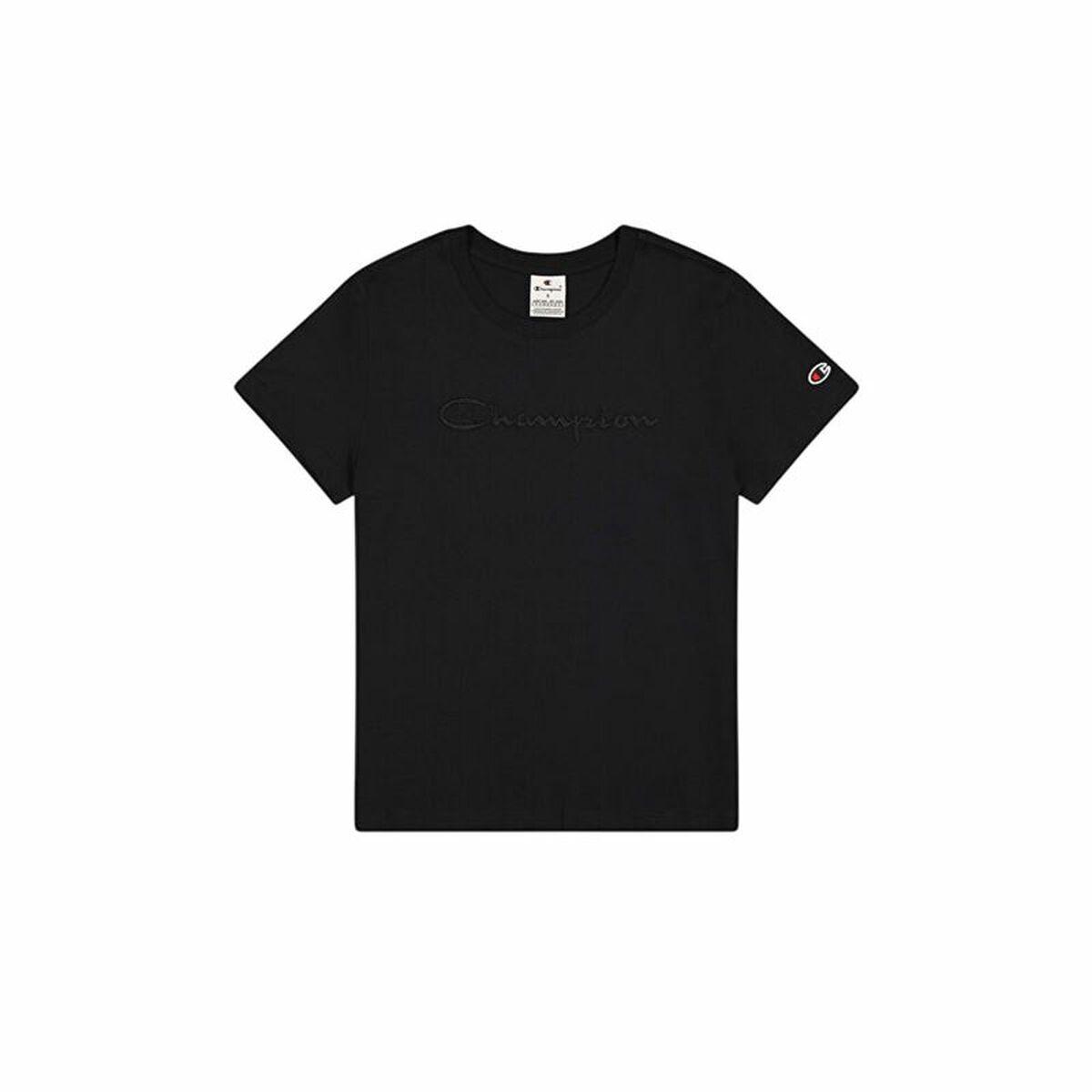 Camiseta de Manga Corta Mujer Champion Champion Crewneck Negro