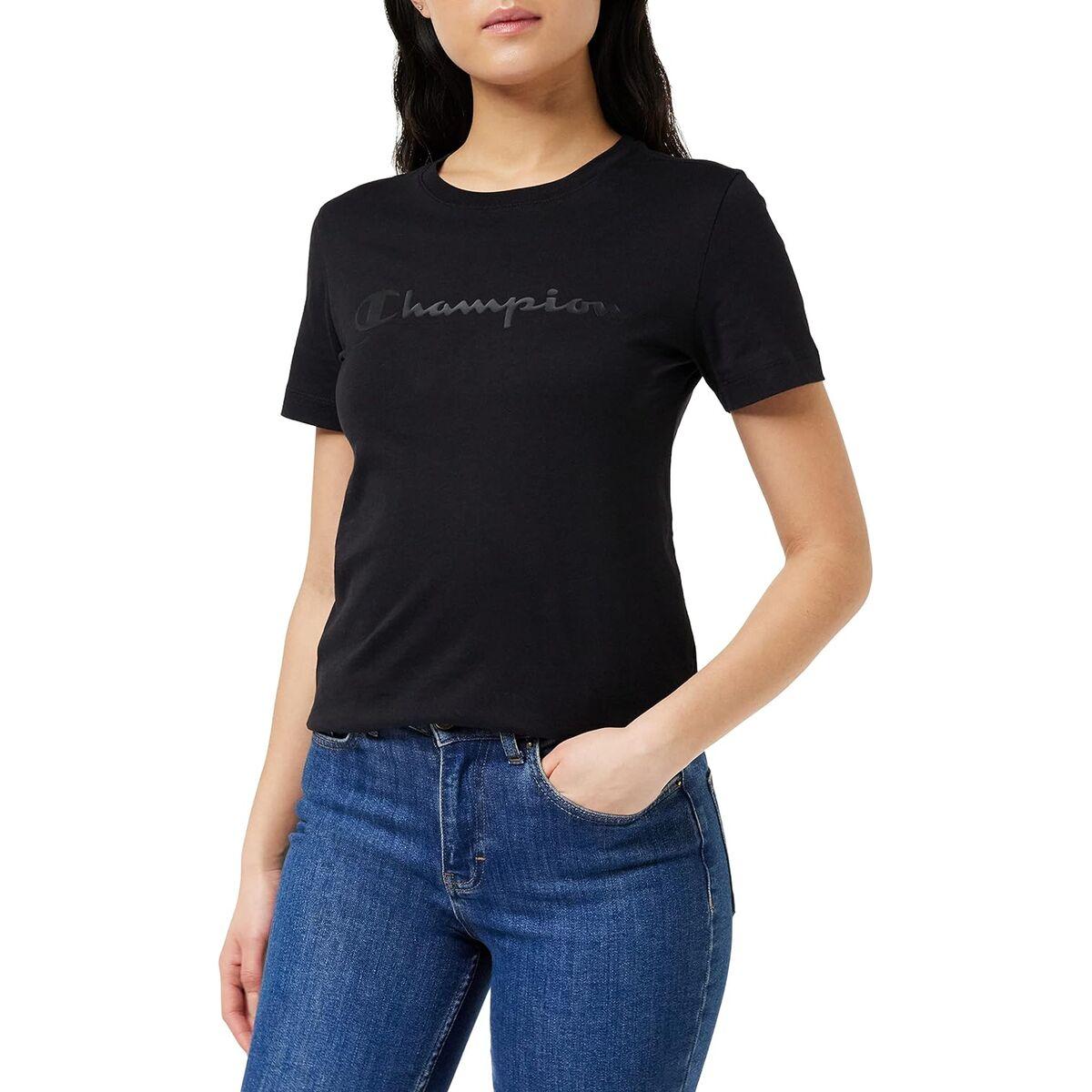 Camiseta de Manga Corta Mujer Champion Negro