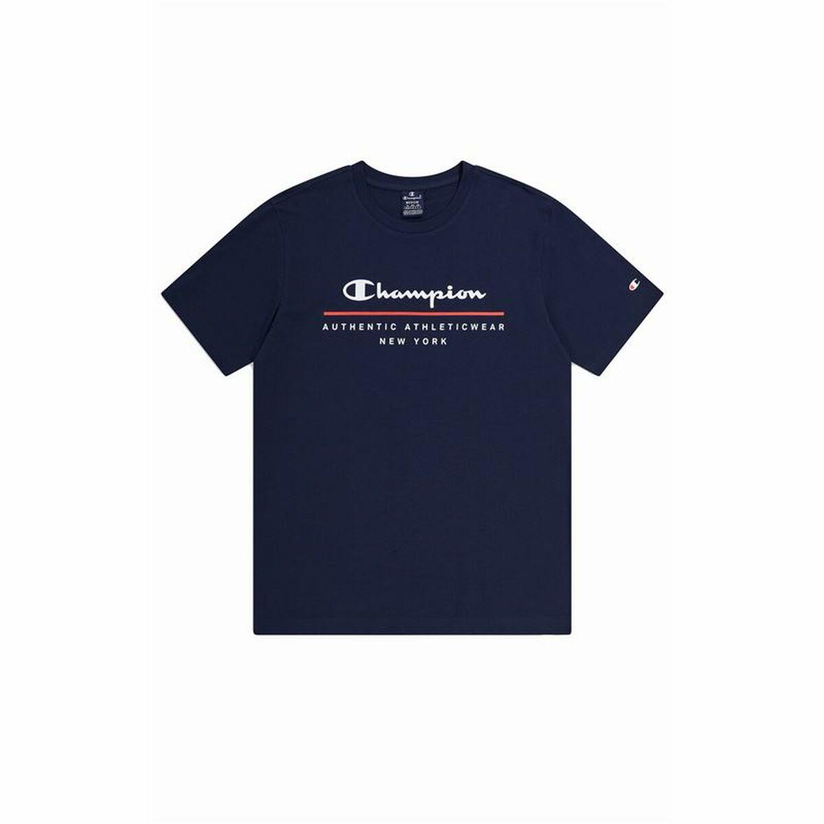 Camiseta Deportiva de Manga Corta Champion Crewneck Azul