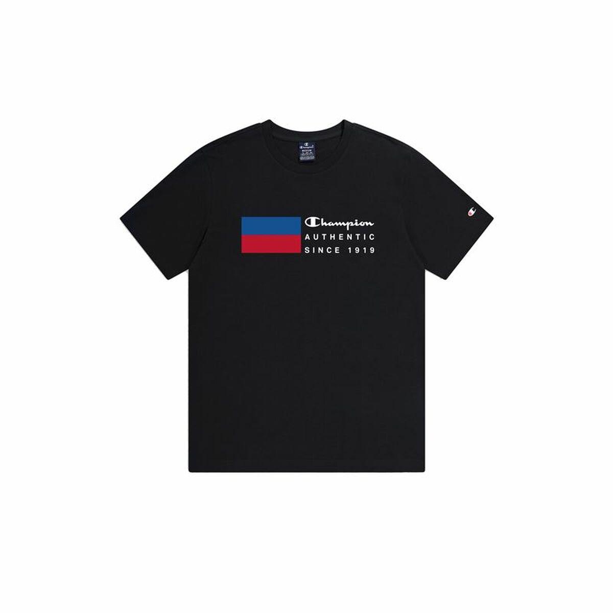 Camiseta de Manga Corta Hombre Champion Crewneck Negro