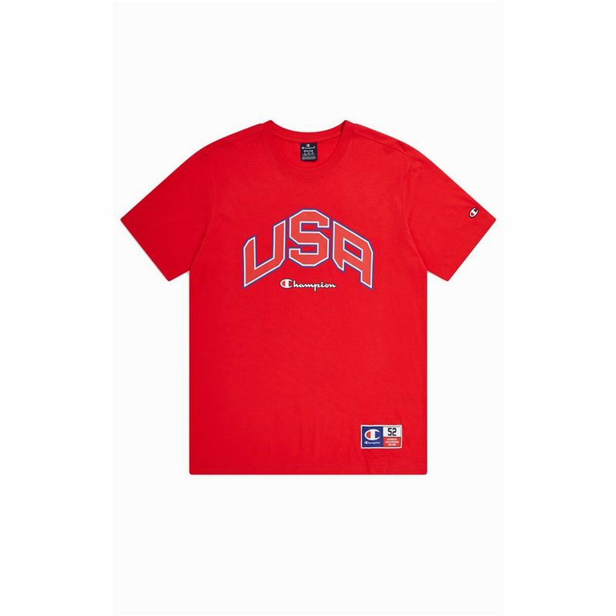 Camiseta de Manga Corta Hombre Champion Crewneck Rojo