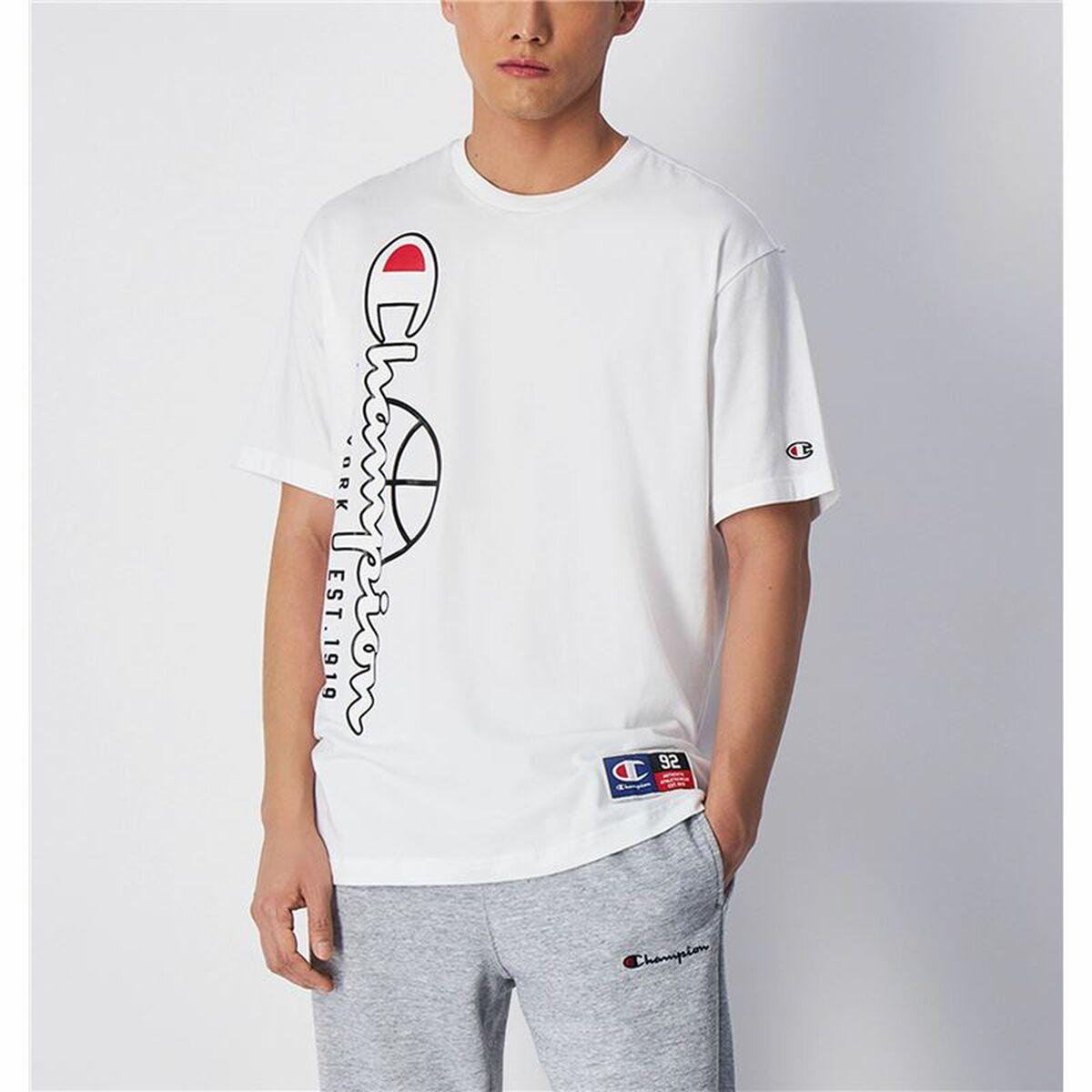 Camiseta Deportiva de Manga Corta Champion Crewneck Blanco