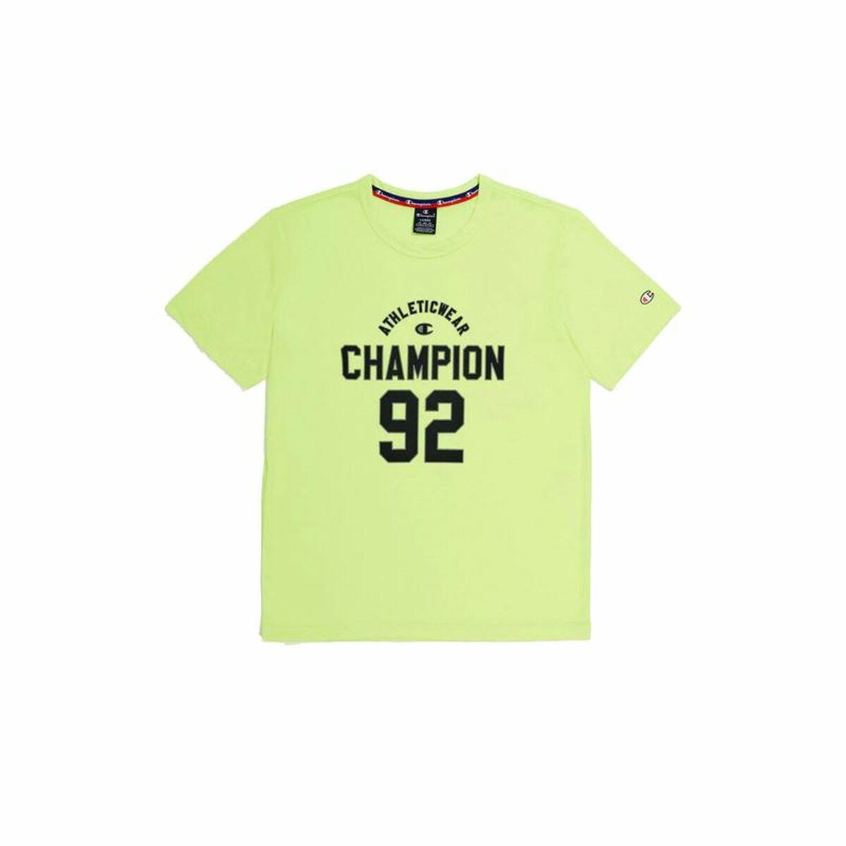 Camiseta de Manga Corta Hombre Champion Crewneck Amarillo