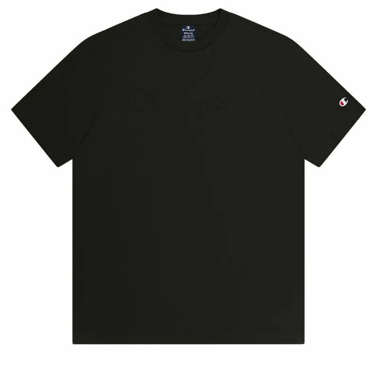Camiseta de Manga Corta Hombre Champion Crewneck Negro