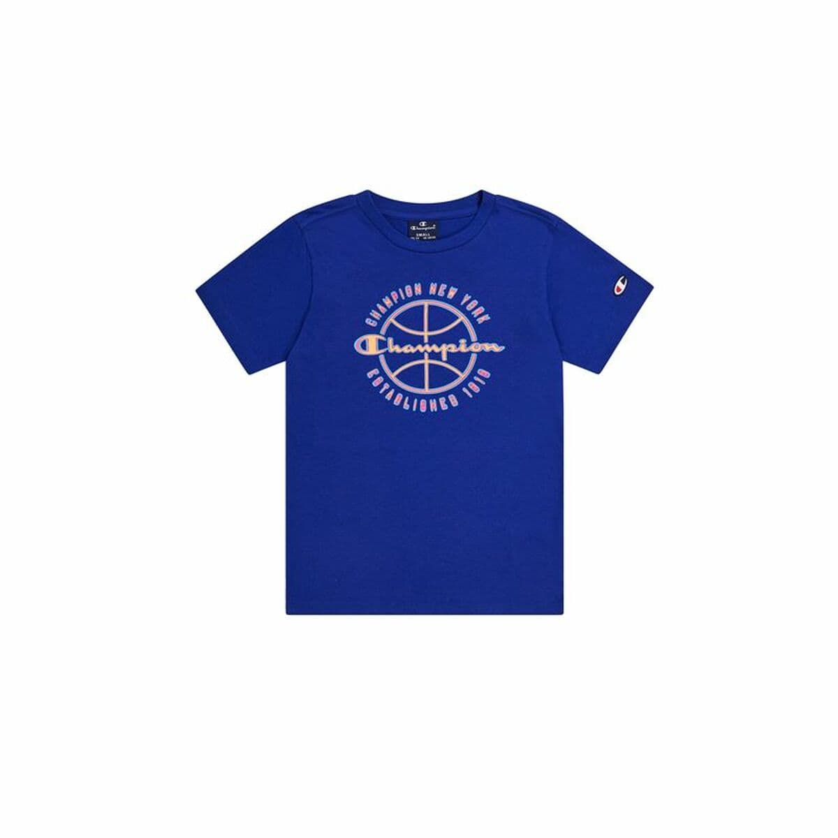 Camiseta de Manga Corta Hombre Champion Crewneck Azul marino