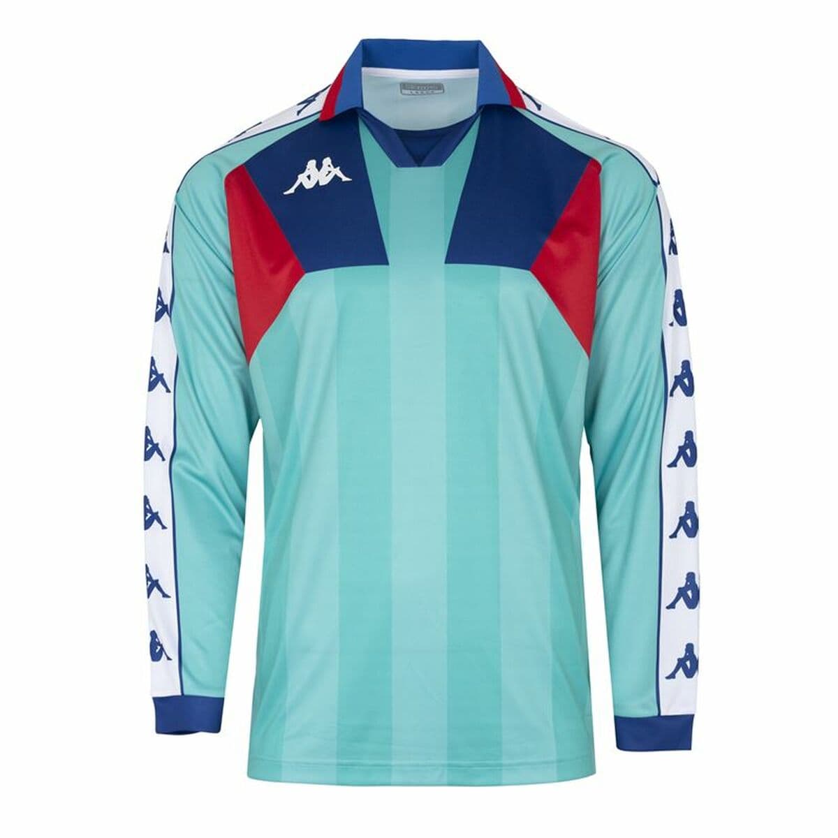Camiseta de Fútbol de Manga Corta Hombre Kappa Amario Azul Rojo