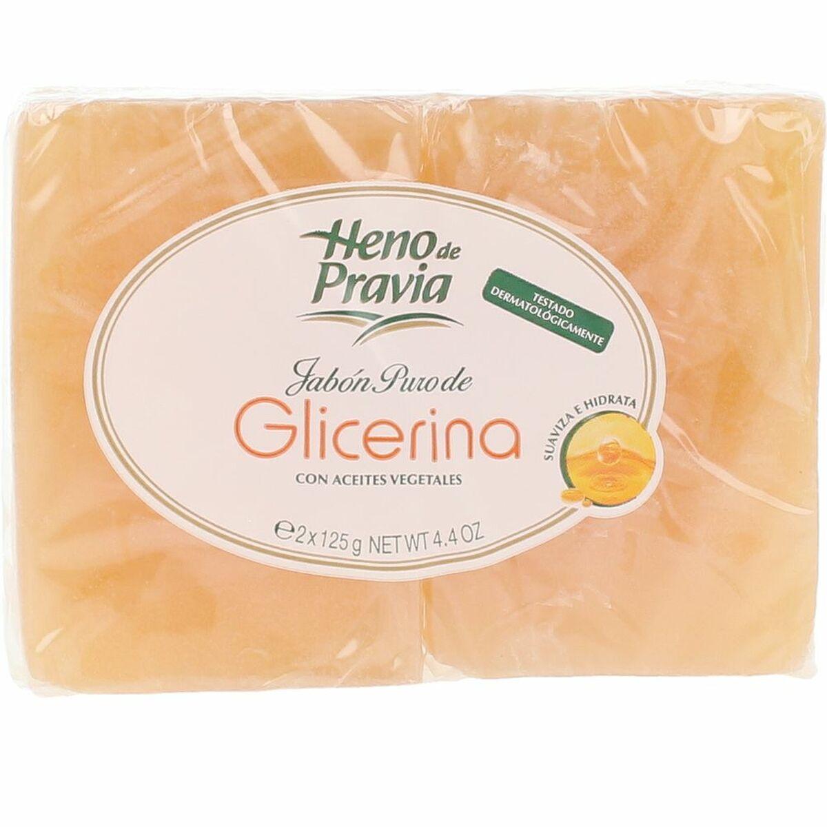 Pastilla de Jabón de Glicerina Natural Heno De Pravia Aceites Vegetales 125 g 2 Unidades