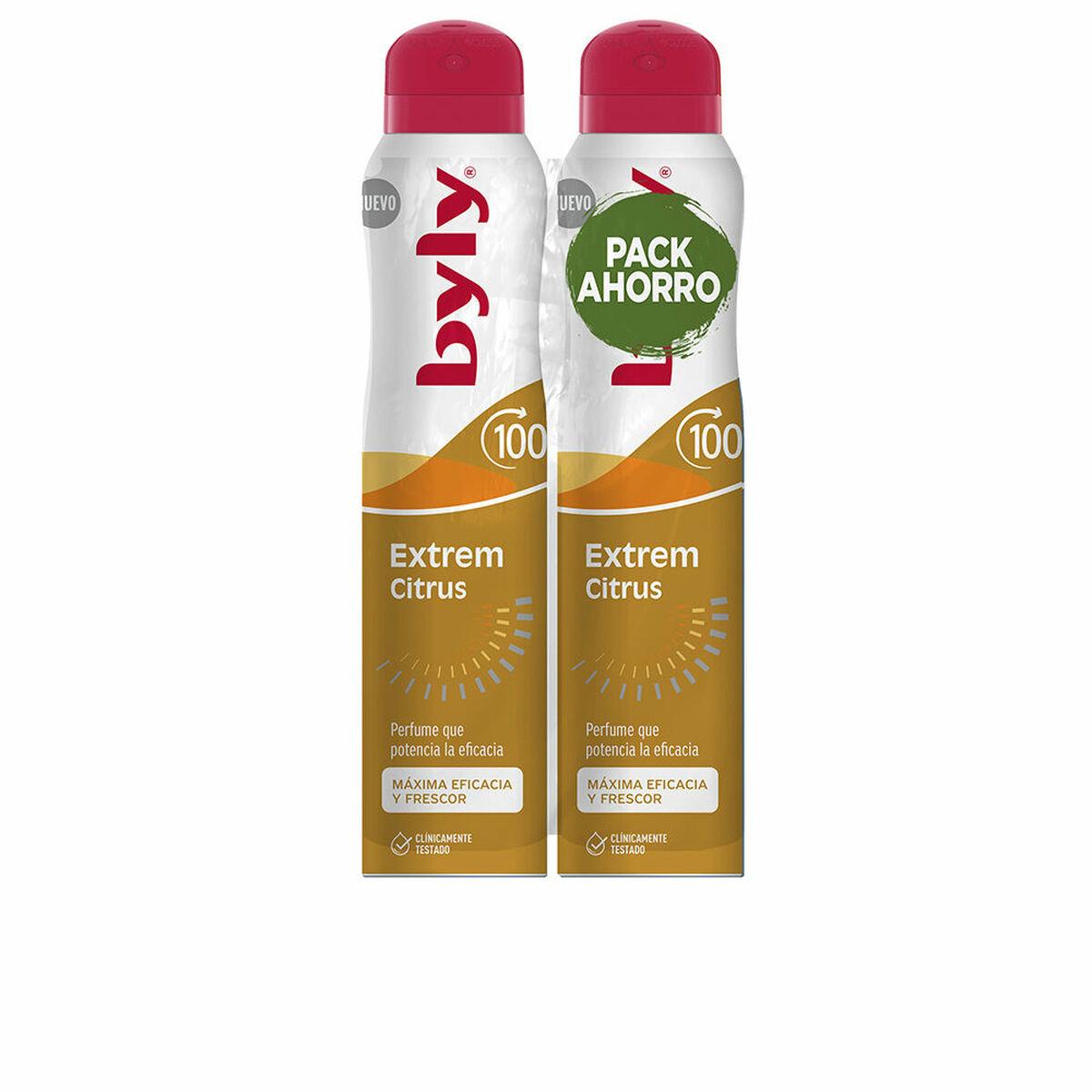 Desodorante en Spray Byly BYLY EXTREM CITRUS 2 Piezas